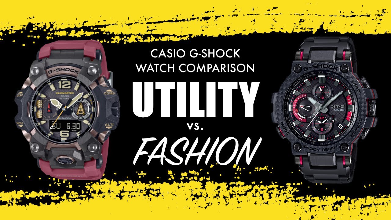 Comparing Utility and Fashion with the Casio G-Shock Mudmaster and MTG - Which is for you?