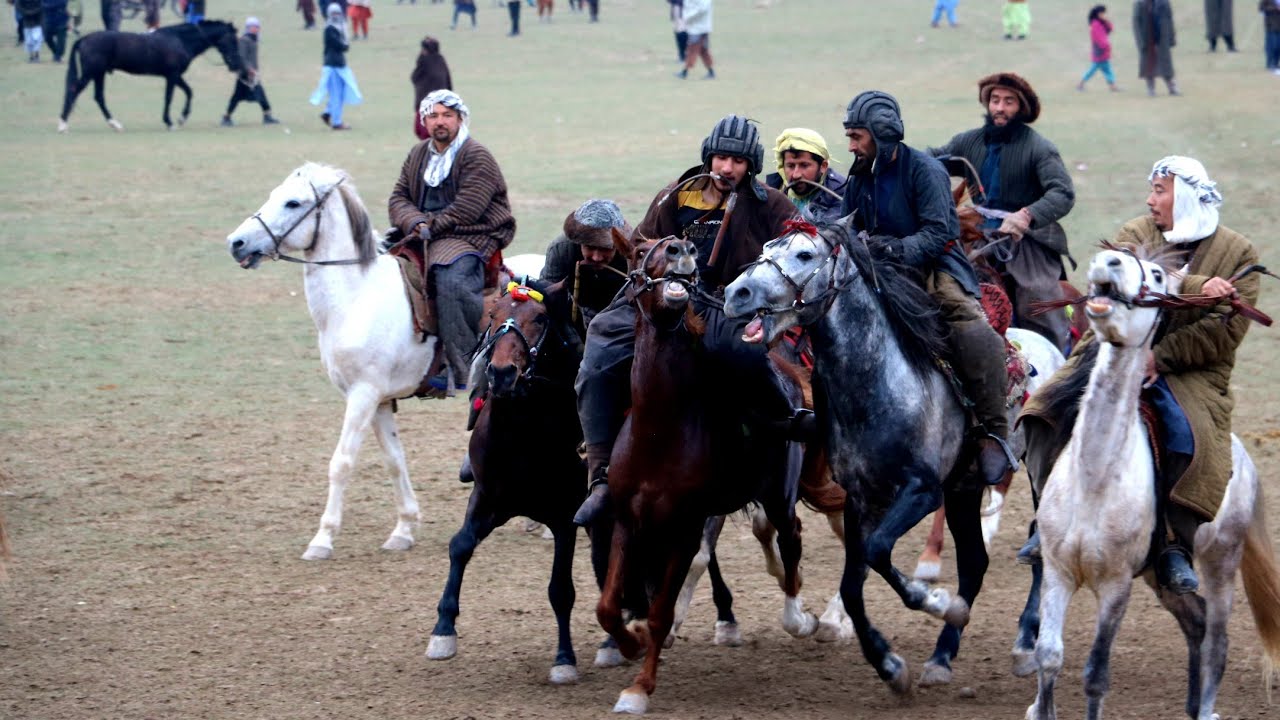 بزکشی ولایت تخار ولسوالی خواجه غار با اشتراک ولسوالی دشت ارچی امام صاحب دشت قلعه race bazkashi