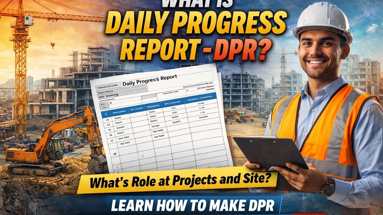 Easily Make Daily Progress Report | Through Excel Sheet | Civil Engineering Projects | Site Engineer