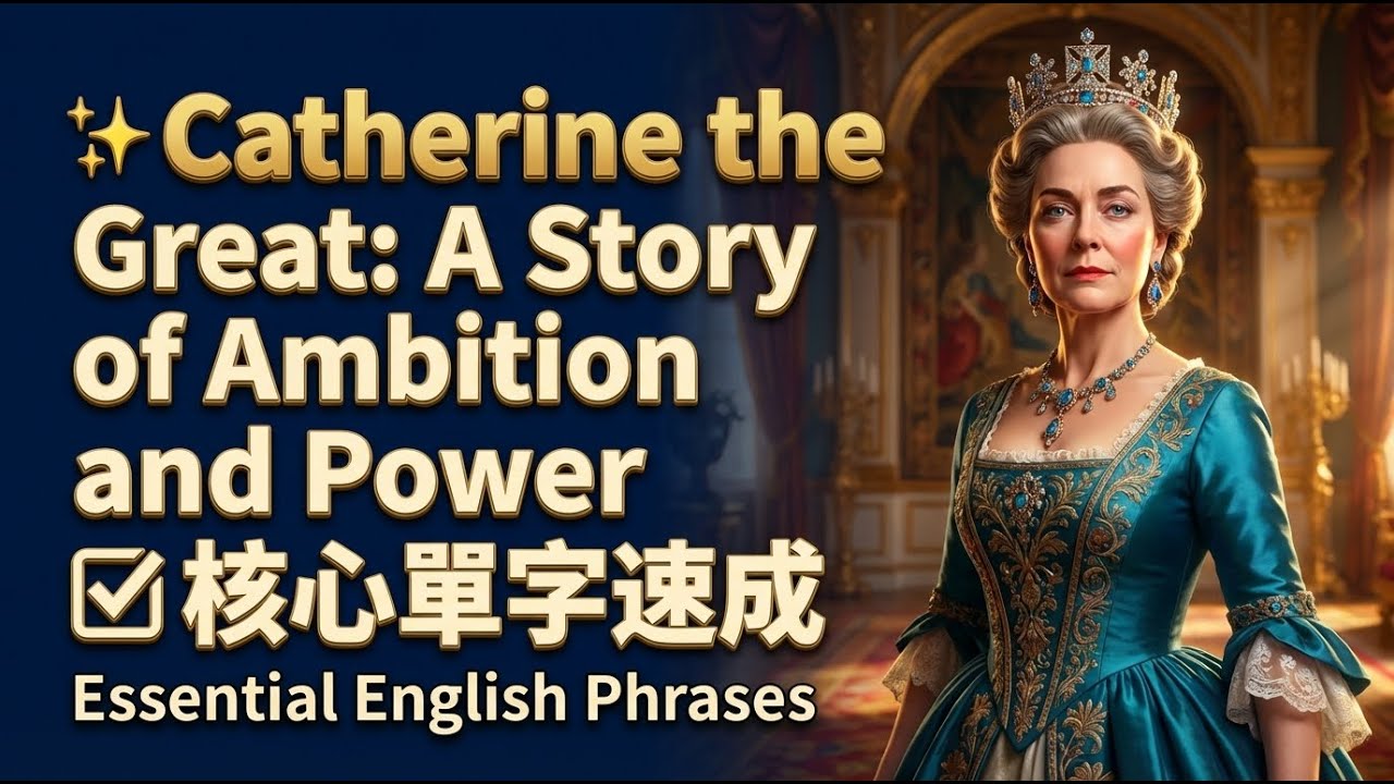 ✨ Catherine the Great: A Story of Ambition and Power
✅ 核心單字速成 #Ambition #Learn English #Power #Love