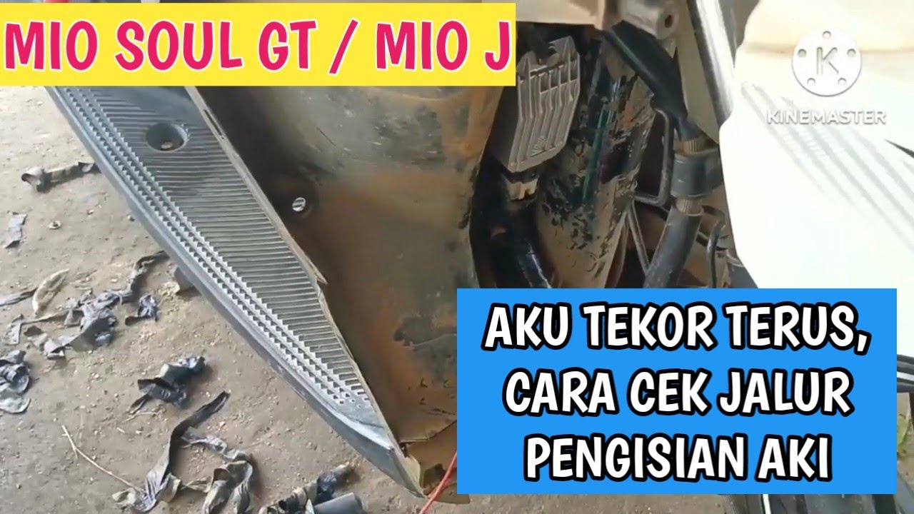aki tekor terus cara cek jalur pengisian mio soul gt mio j & lain-lain