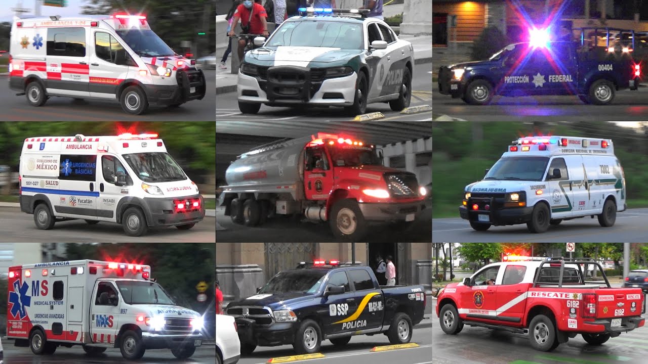 [35 MINUTOS] LO MEJOR DE 2021 | Vehículos de emergencia respondiendo en México 🚑🇲🇽
