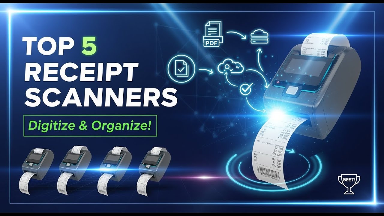 TOP 5 Best Receipt Scanners 2026 | Digitize Your Receipts and Organize Your Expenses