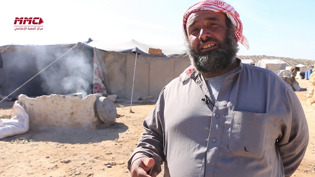 ظروف قاسية ومعاناة مأساوية لنازحين ريف حماة الشرقي في ريف حلب