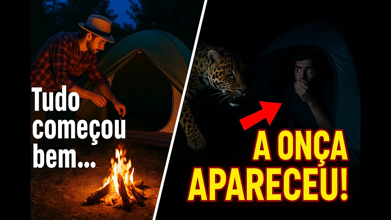 ACAMPAMENTO INTERROMPIDO: Uma Onça Apareceu na Madrugada!
