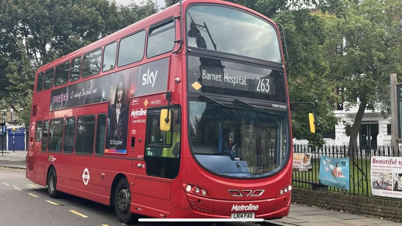 (4k-FRV) | London Bus Route 263| Barnet Hospital to Highbury Barn | LK14FAO(VWH2005)