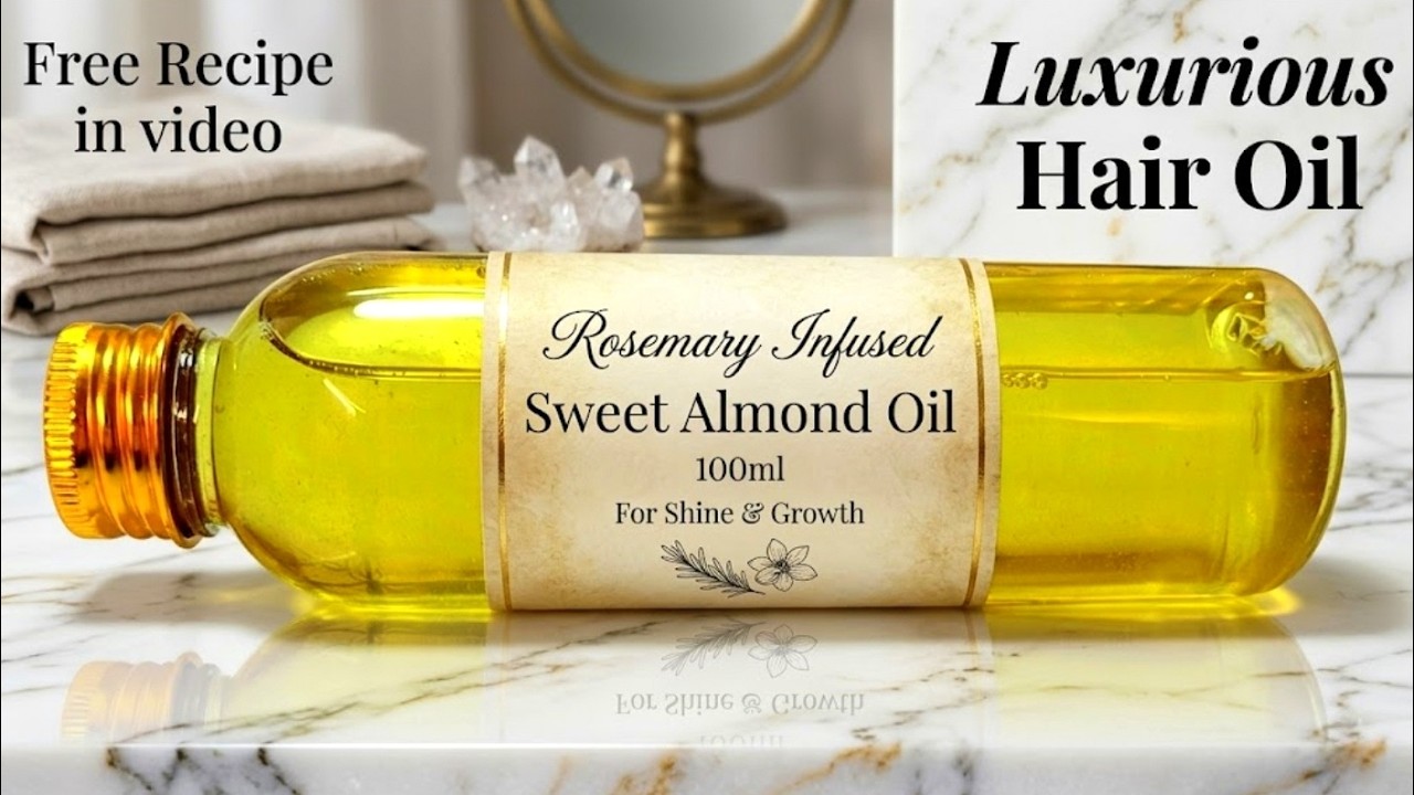 Rosemary Infused Hair Oil for Growth Strength & Nourishment DIY Just 3 Ingredients with Recipe