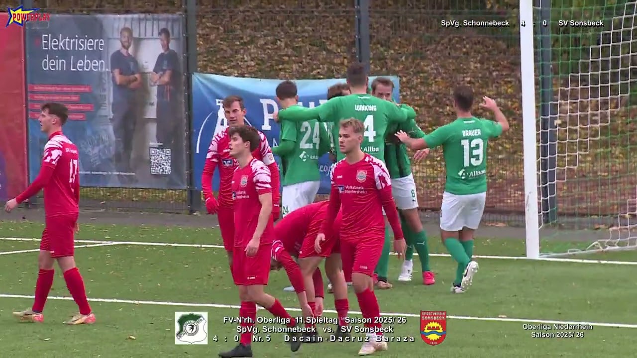 2025 10 26 FV N'rh 2025 26 Oberliga SP11 SpVg Schonnebeck vs  SV Sonsbeck