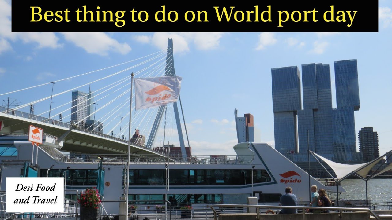 Best thing to do in Netherlands। Rotterdam Harbour tour। Spido tour Rotterdam। Netherlands travel