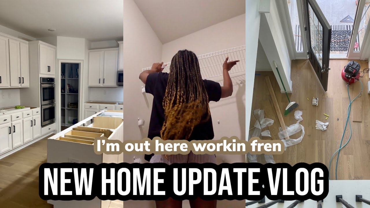Dream Home Update Vlog ~ Doors painted Black, New Flooring, Pantry upgrade & Moree