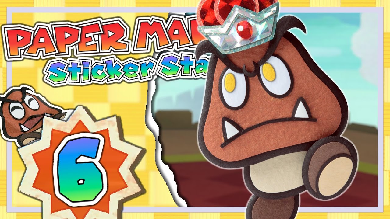 Paper Mario: Sticker Star📖- [Ep. 06] - Beschuss im Gumba-Kastell - Glitzergigant-Gumba!