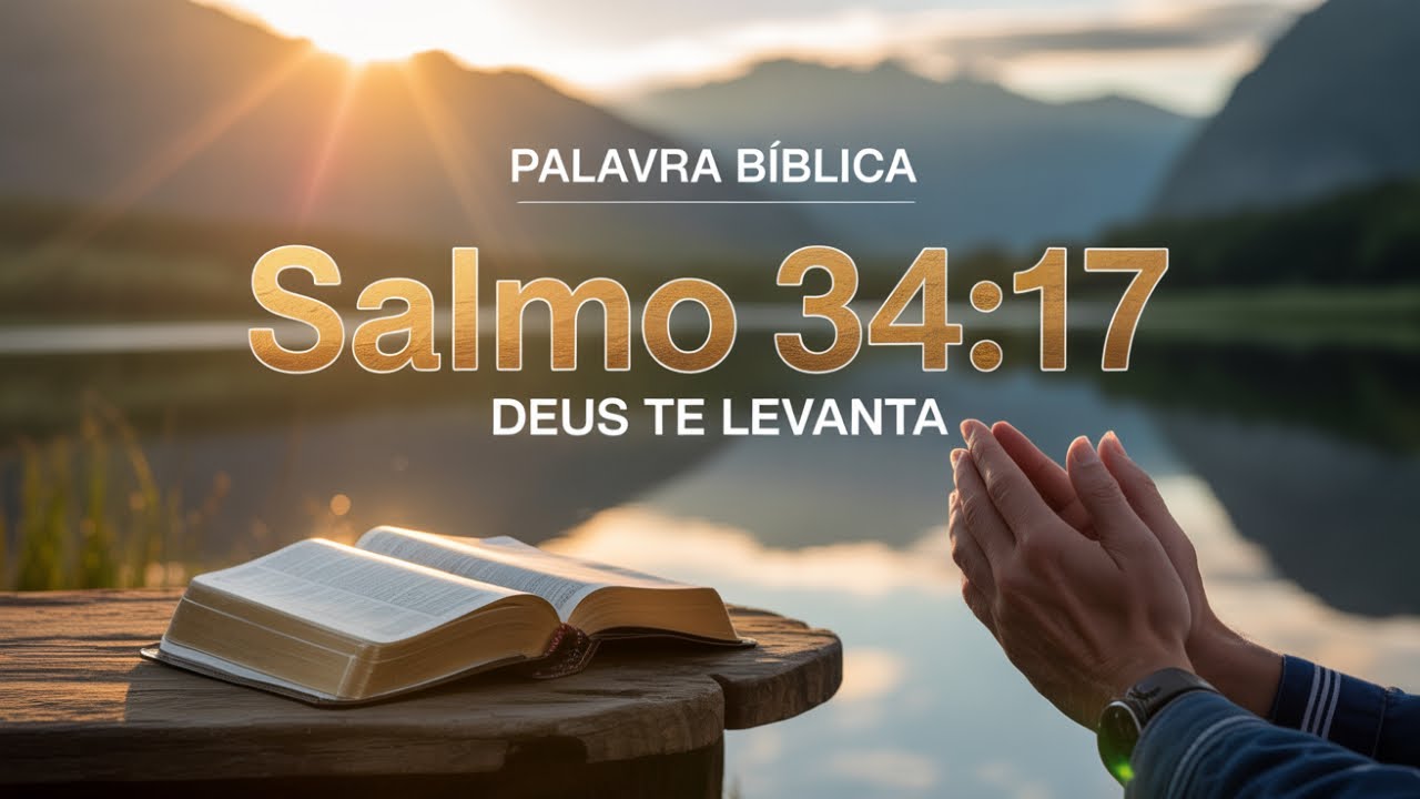🎯 PALAVRA BÍBLICA | Salmo 34:17 - “Quando Tudo Parece Perder o Sentido, Deus Te Levanta”