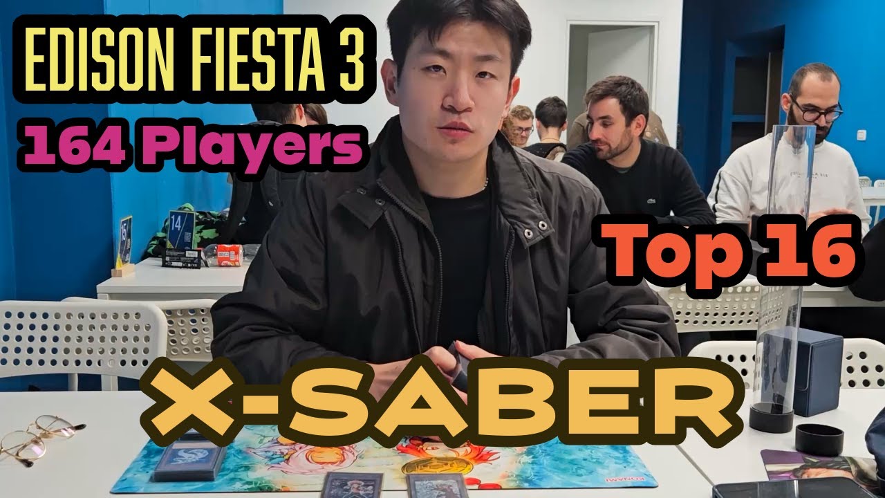 Top 16 at 3rd Edison Fiesta GCI - 164 Players IRL - Daxin Marco Jin - X-Saber