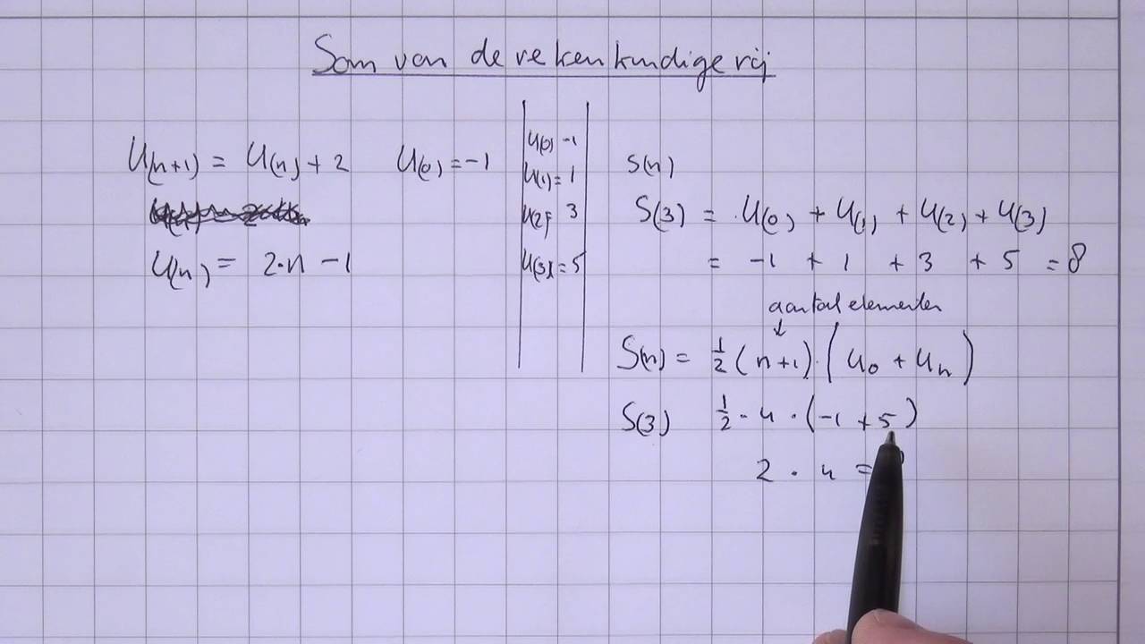 VWO5wisAC_H7_4 Som van rekenkundige rij