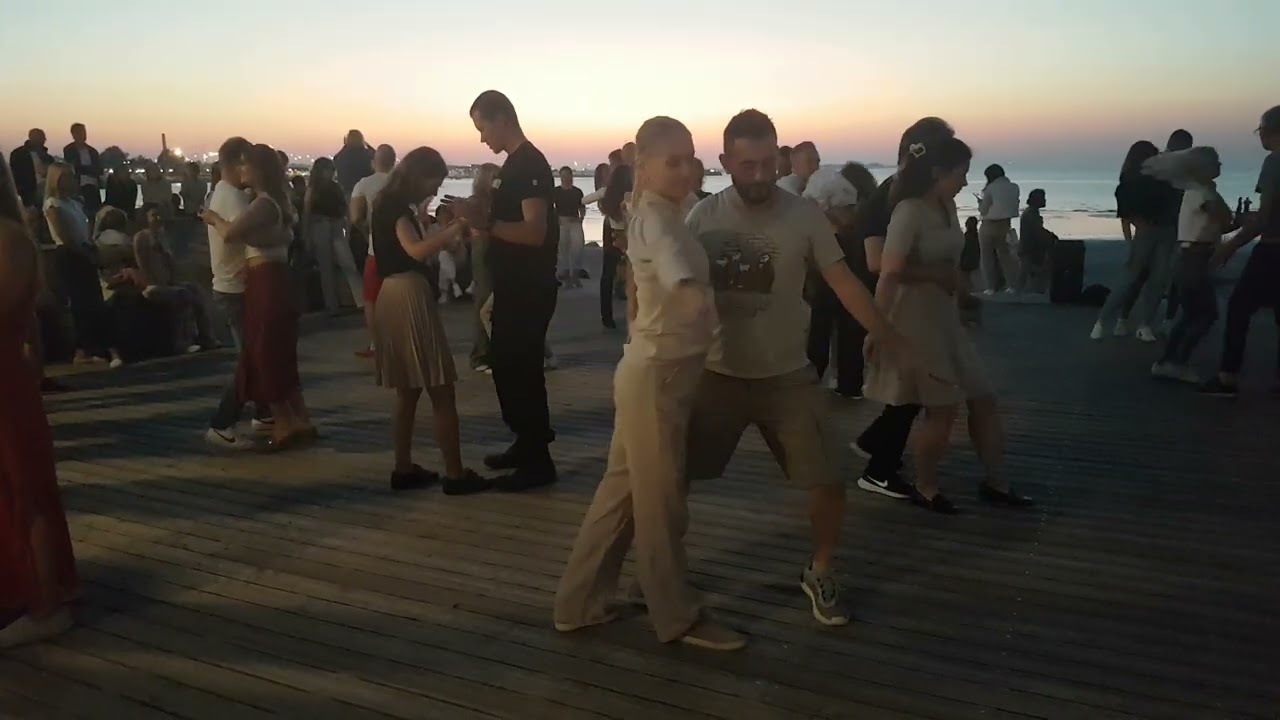 #salsa #bachata #kizomba open-air beach party #russalka #rand #sunset  #Tallinn #Estonia 05.09.2024