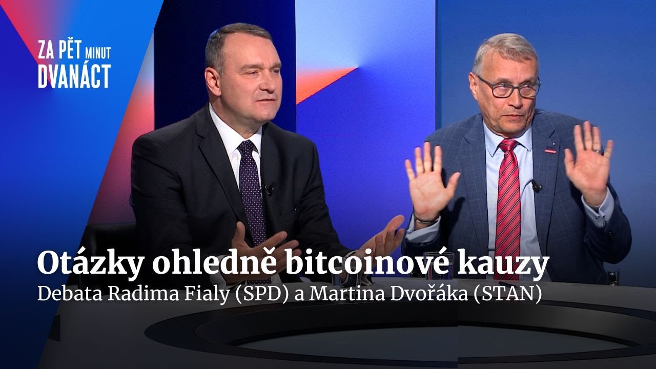 Odejde STAN kvůli bitcoinové kauze z vlády? | Za pět minut dvanáct