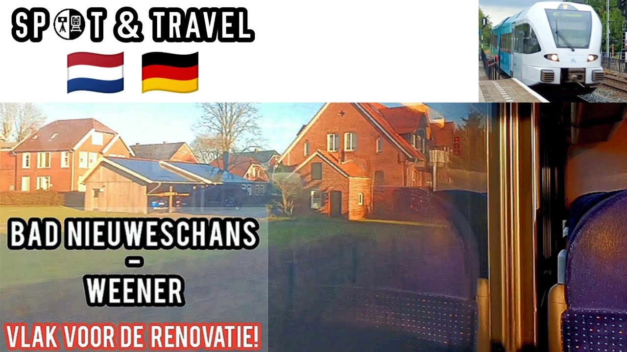 Een jaar lang dicht: Bad Nieuweschans - Weener! Rit 28-1-24 // Track NL-DE, just before renovation!