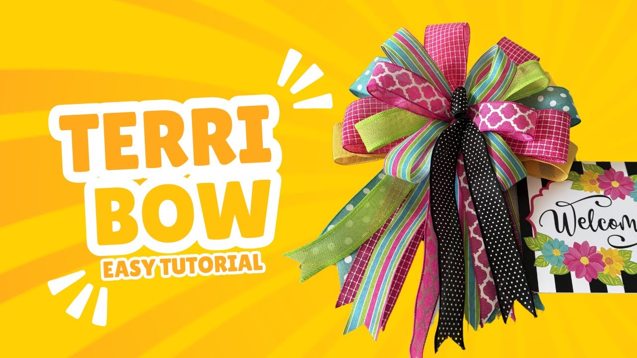 Terri Bow | Wreath Bow | DIY Bow Tutorial | Bow Making