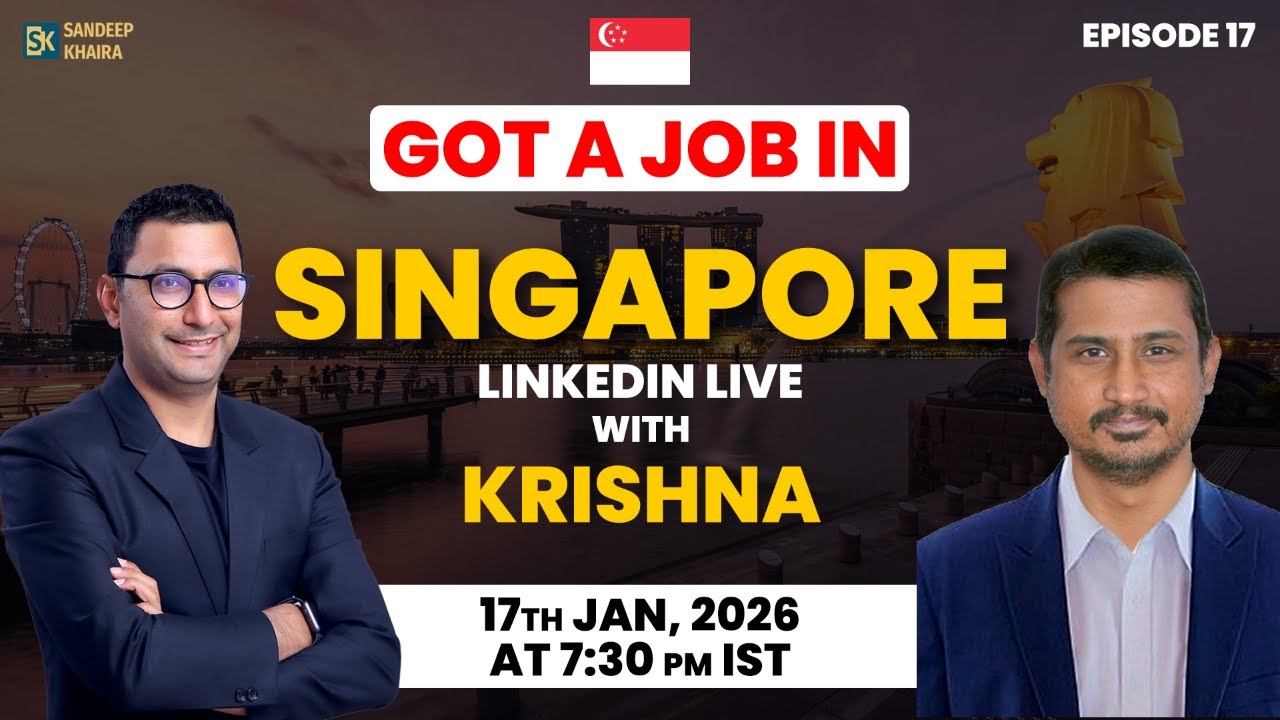 Got a Job in Singpore from India - Learn from Krishna's Job Search Experience