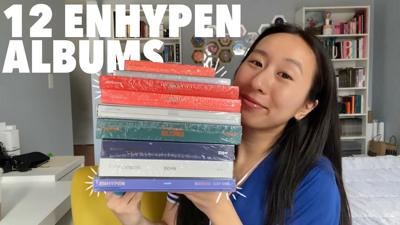 opening 12 enhypen albums to complete my enhypen collection | k-pop album unboxing #48