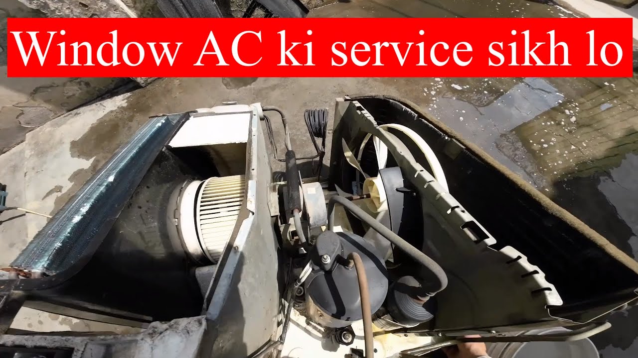 Window ac service || ac ki service kaise karte hai || step by step ac service detail video in Hindi
