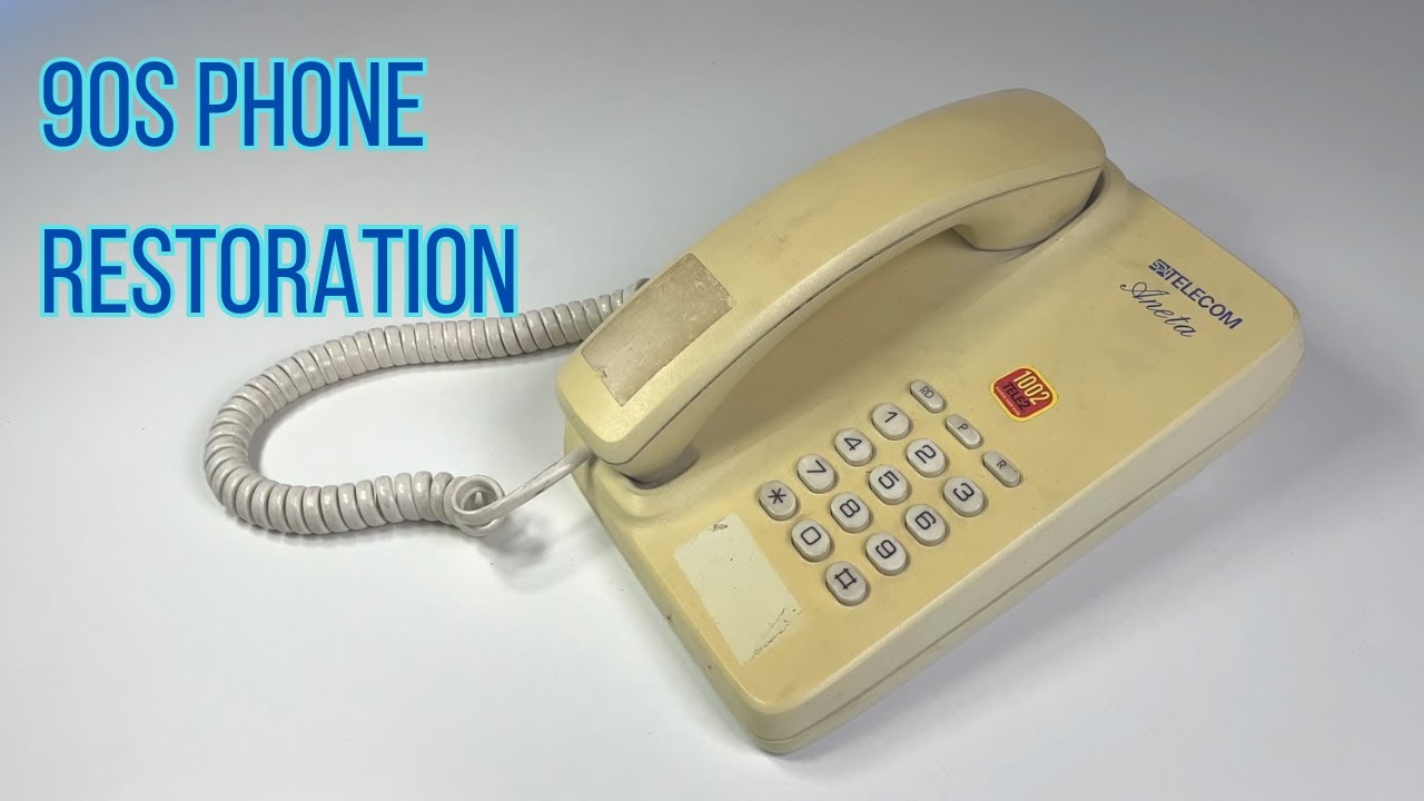 Saved from the Trash! 90s Phone Restoration & Whitening