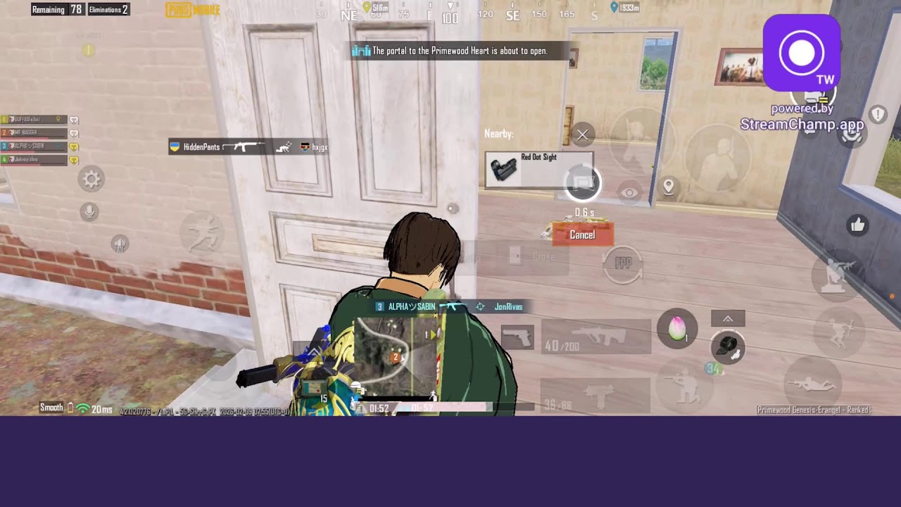 Broadcast powered by StreamChamp
