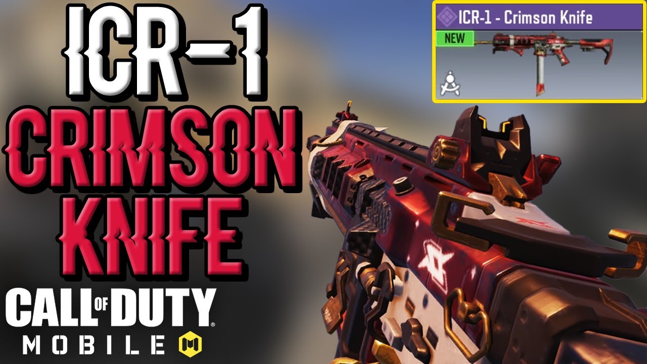*NEW* ICR-1 CRIMSON KNIFE BLUEPRINT CAMO GAMEPLAY in COD MOBILE | Season 5 Credit Store Update |CODM