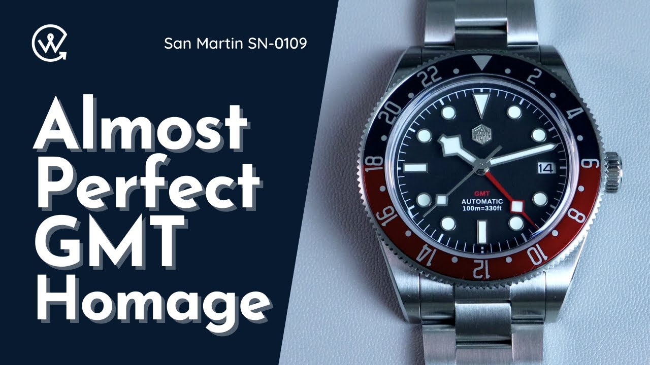 San Martin SN0109 | Awesome Black Bay GMT Homage