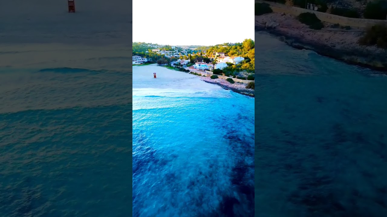 Beach vibes 🌅 #djimini3 #drone #dji #mallorca #spain #baleares #magicmoment #sunset