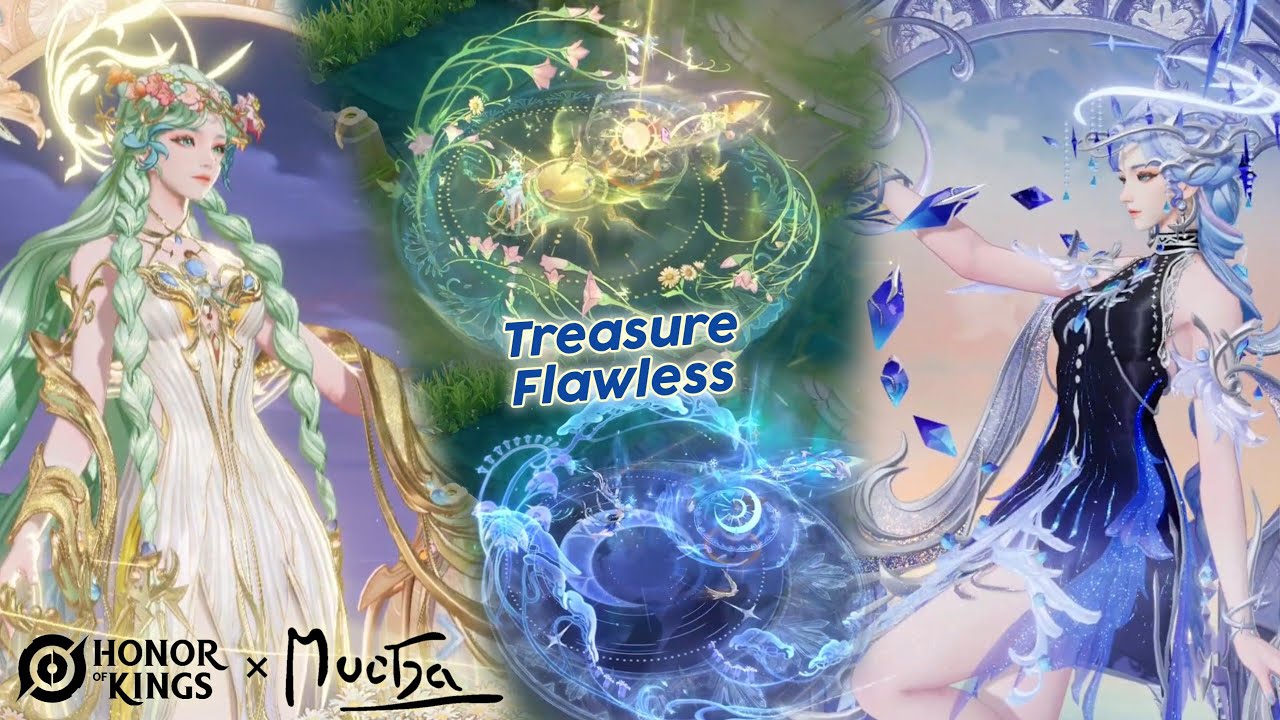 HoK × Mucha Новый скин Treasure Flawless Diao Chan - Dreamy Flowers | Высший скин - Honor of Kings