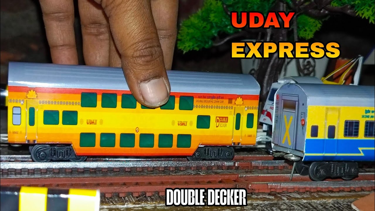 Uday Express one of the AC Double Decker Train of Indian Railways toy model