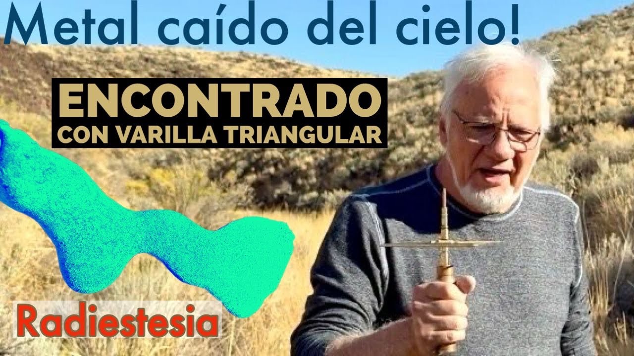 Encontré Extraño metal caído del cielo con varilla triangular.