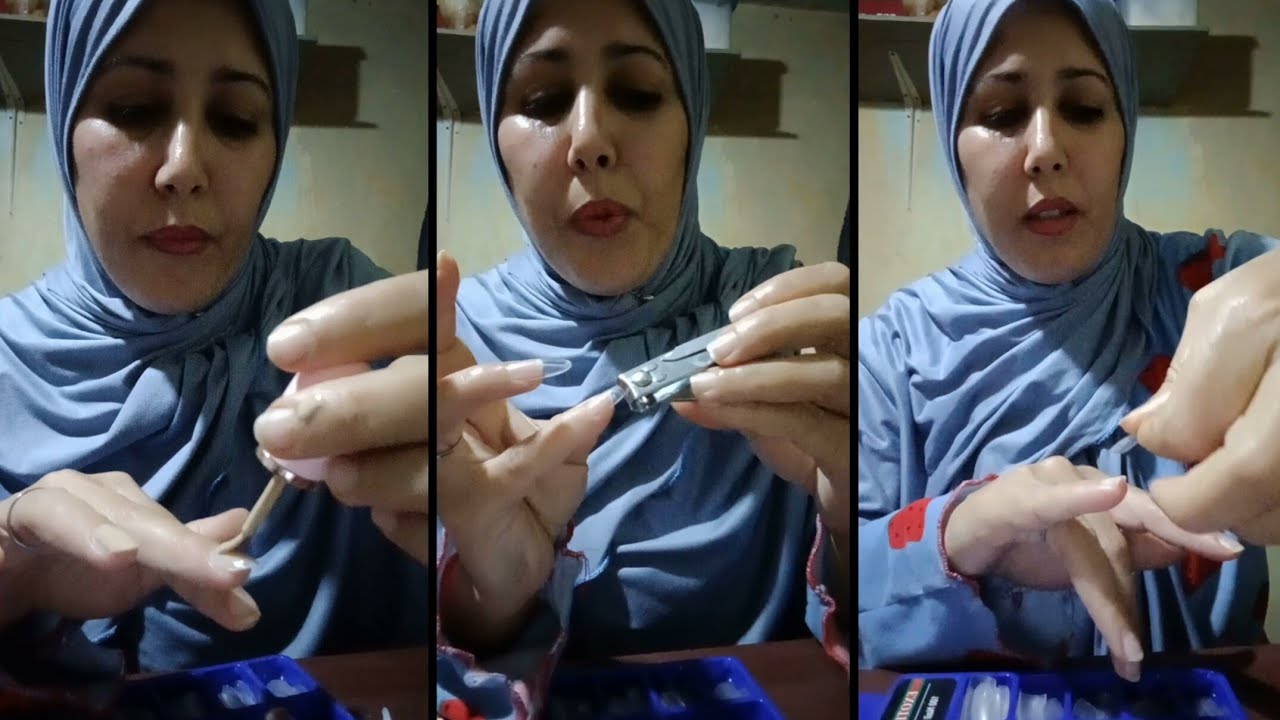 طريقة سهلة وسريعه لتركيب الاظافر💅 الاصطناعية 
