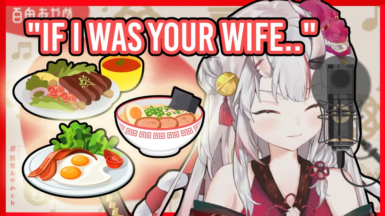 【Hololive】Ayame Explains How She'd Treat You and Cook for You If She Was Your Wife【Eng sub】