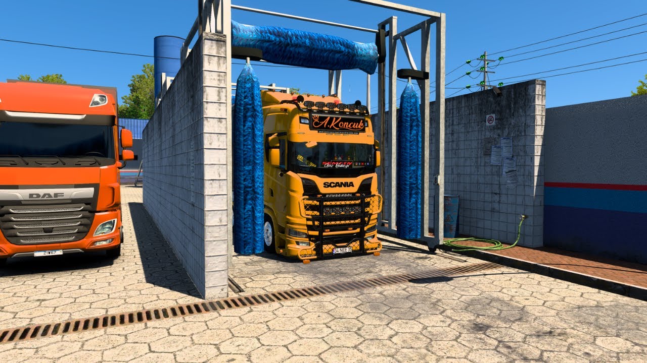 Ets2 Rotas Haritasinda Sari SCANIA ile Yine Delirmeceler...Essss Deli Deli.....