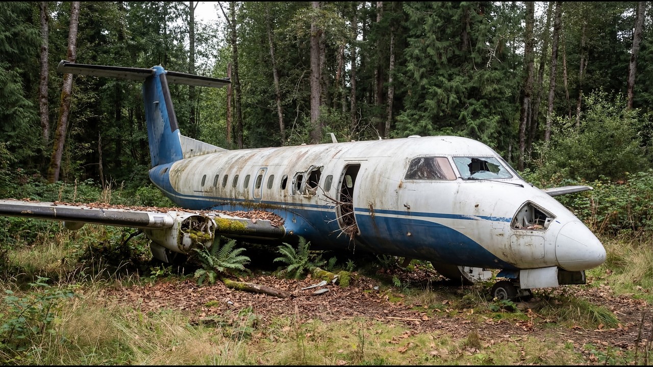 This Man Transformed an Abandoned Passenger Airplane Into a Stunning  Forest Home | Build ASMR (#1)