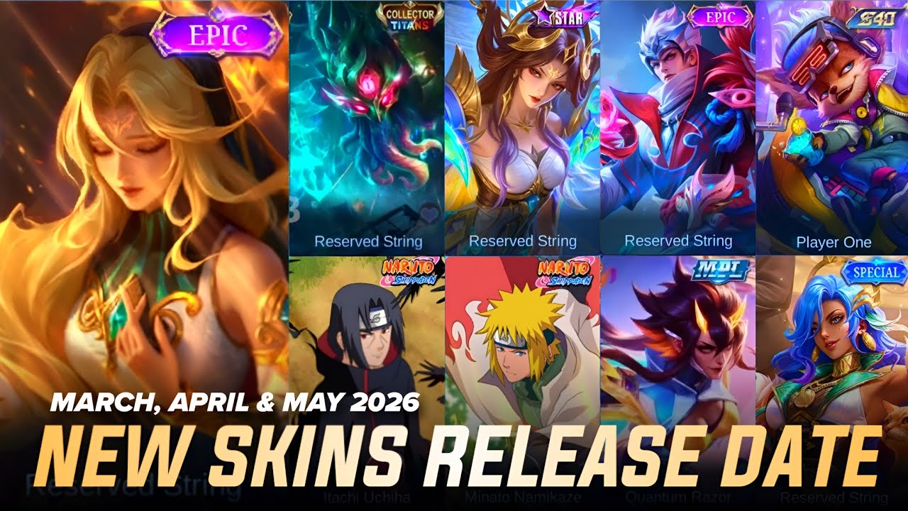 UPDATE ON THE LATEST MLBB NEW SKINS RELEASE DATE 2026 MARCH, APRIL & MAY | MLBB LEAKS