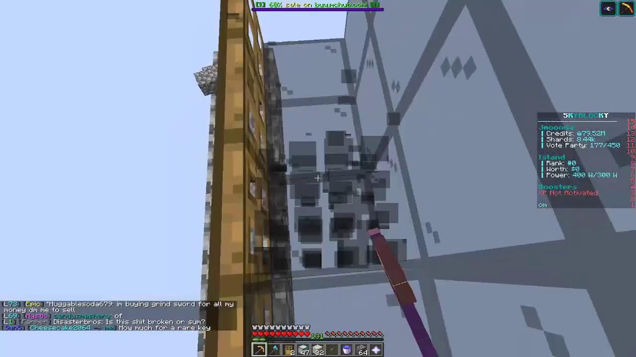 BUILDING THE BIGGEST COBBLEGEN! | Minecraft Skyblock (MCHub Skyblocky Sun)