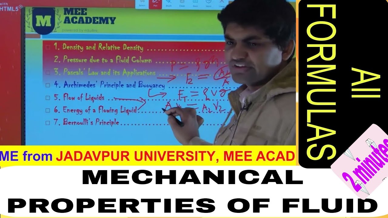 mechanical property of fluid all formulas l best coaching for IIT and neet in bokaro