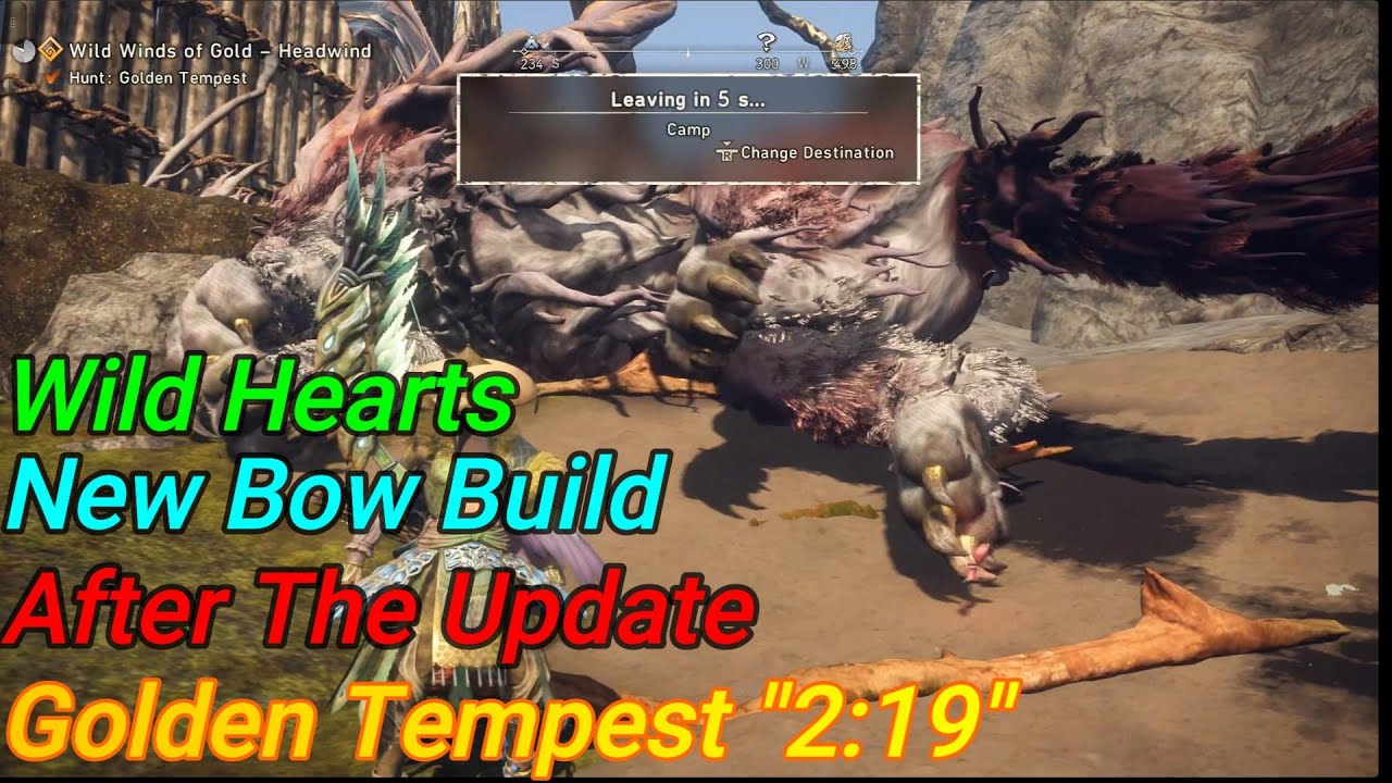 🎮Wild hearts 😀New Bow Build 🤗After The Update 😱Hunt: Golden Tempest 
