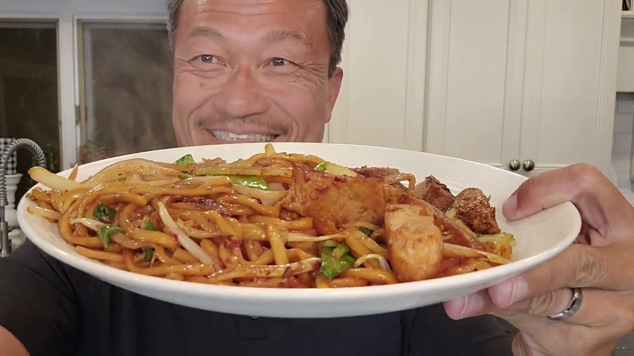 Vegan Vegetarian Lo mein, Vegetables Noodles
