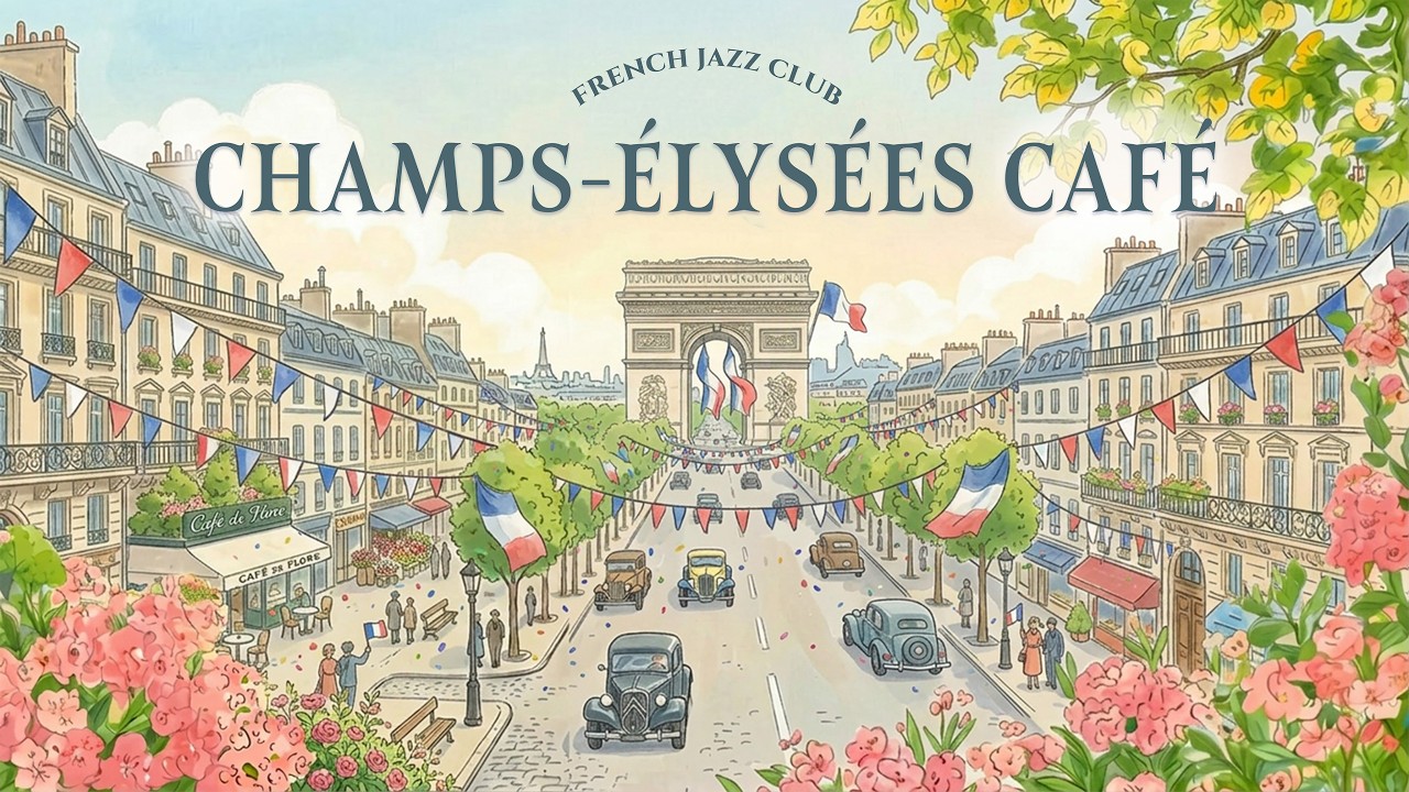 𝐂𝐇𝐀𝐌𝐏𝐒 𝐄́𝐋𝐘𝐒𝐄́𝐄𝐒 𝐂𝐀𝐅𝐄́ 🗼 French Instrumental Music — Coffee Lounge Playlist | Focus & Relax