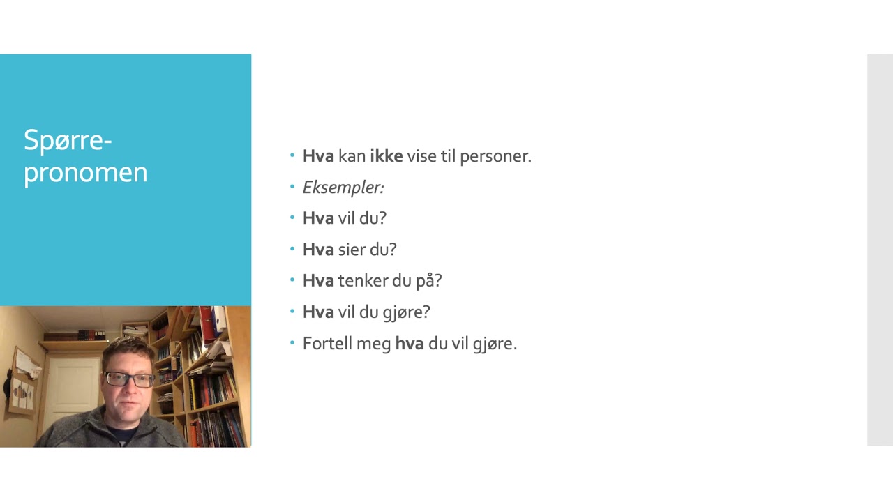 30 Spørrepronomen