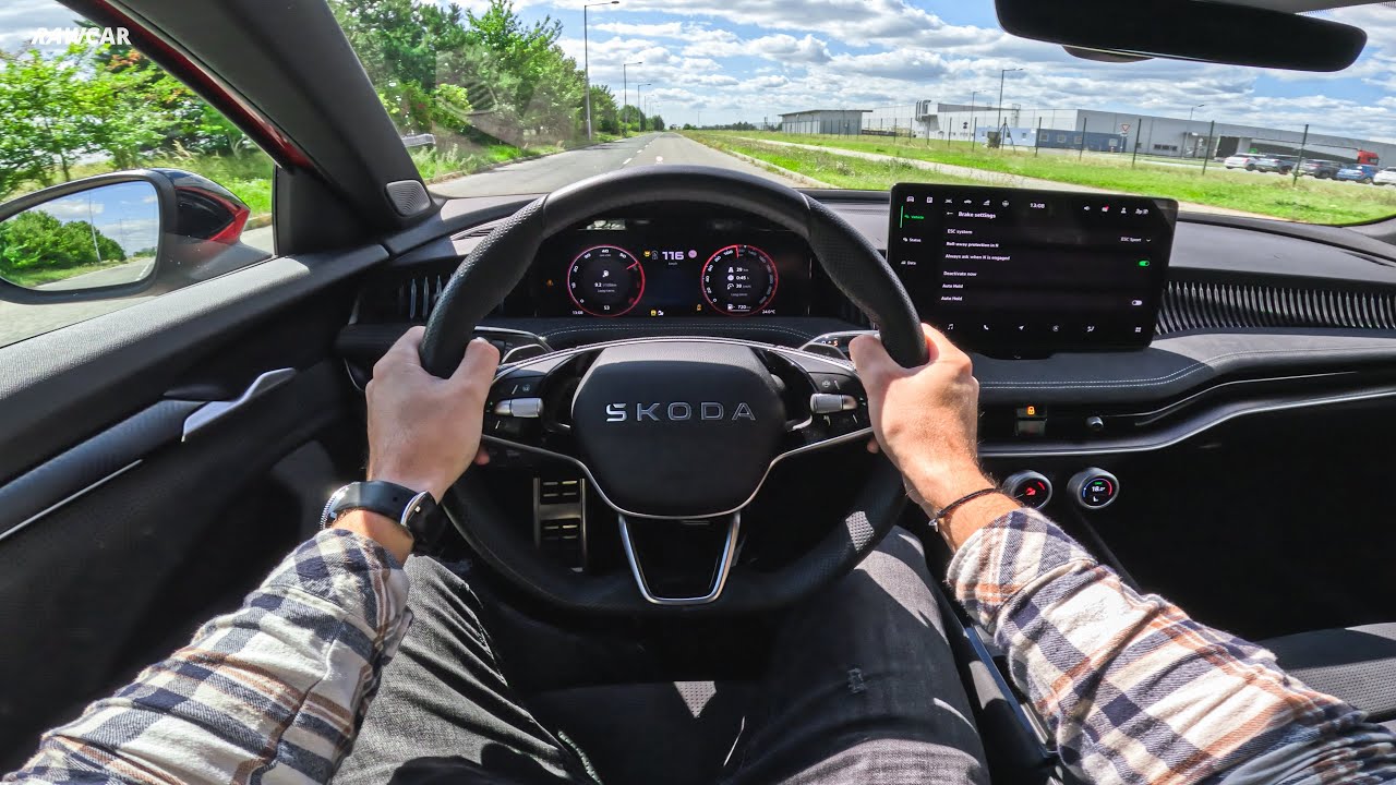 2025 Skoda Superb Sportline (2.0 TSI, 195 kW) - POV Test Drive