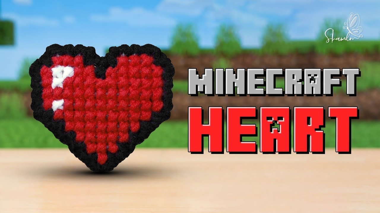 Minecraft Heart | Pixel Art | Cross Stitch 