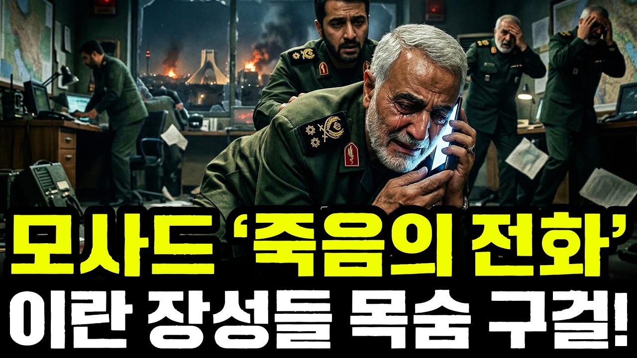 모사드의 죽음의 전화 한 통! 이란 장성들 눈물로 목숨 구걸, 테헤란 내부 붕괴