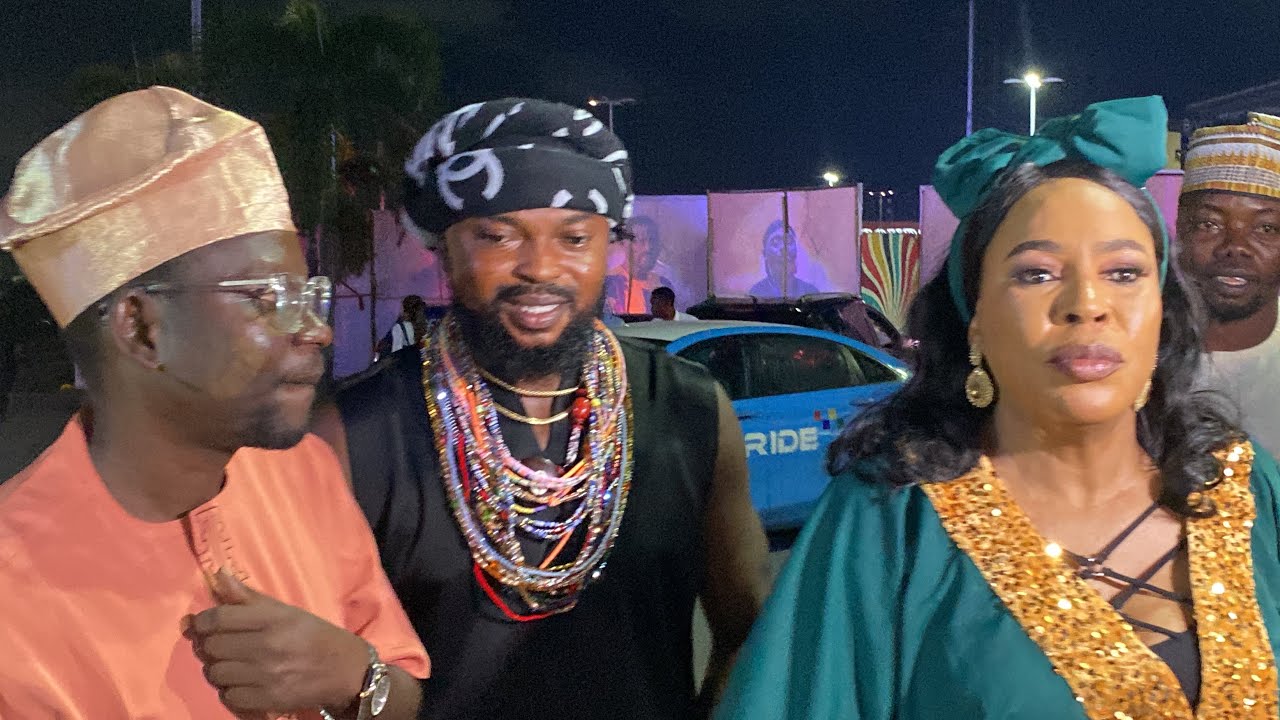 TOYIN ABRAHAM HUBBY KOLAWOLE AJEWOLE AT LAKATABU MOVIE PREMIERE PRODUCED BY ODUNLADE ADEKOLA