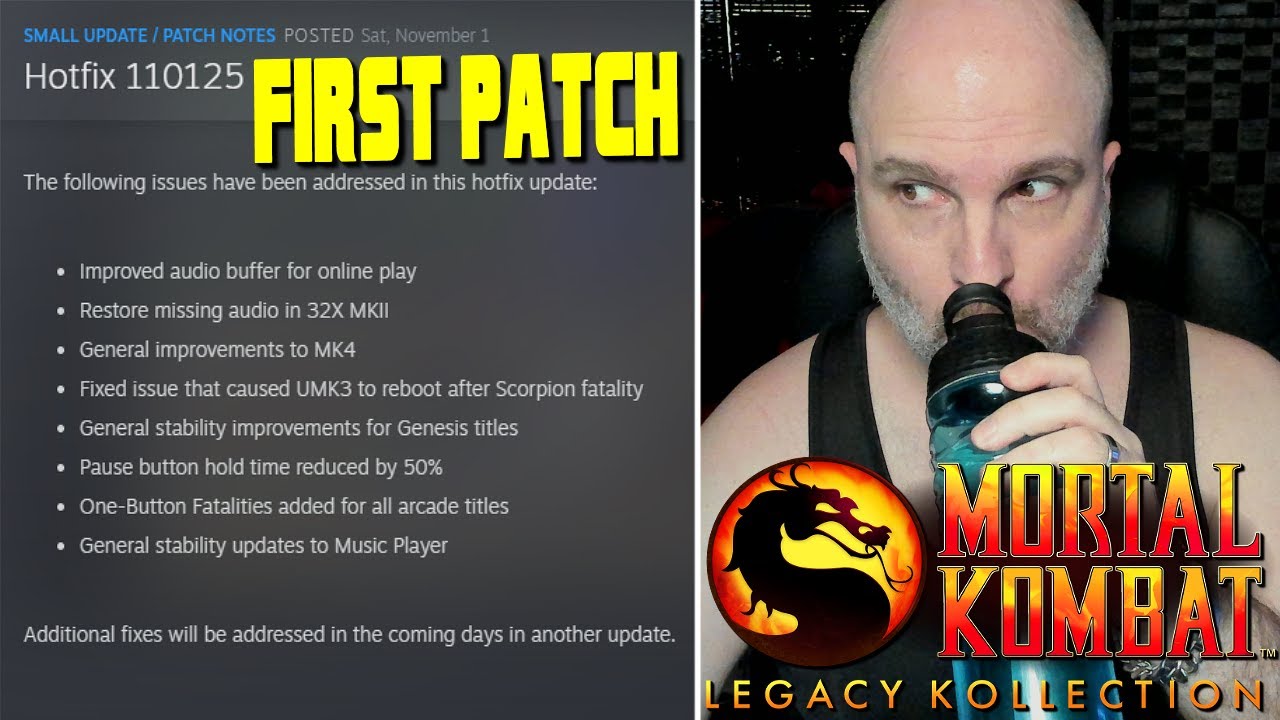 Исправление патча для MK Legacy Kollection | Восстановлен звук MK2 32x, фаталити одной кнопкой в ...
