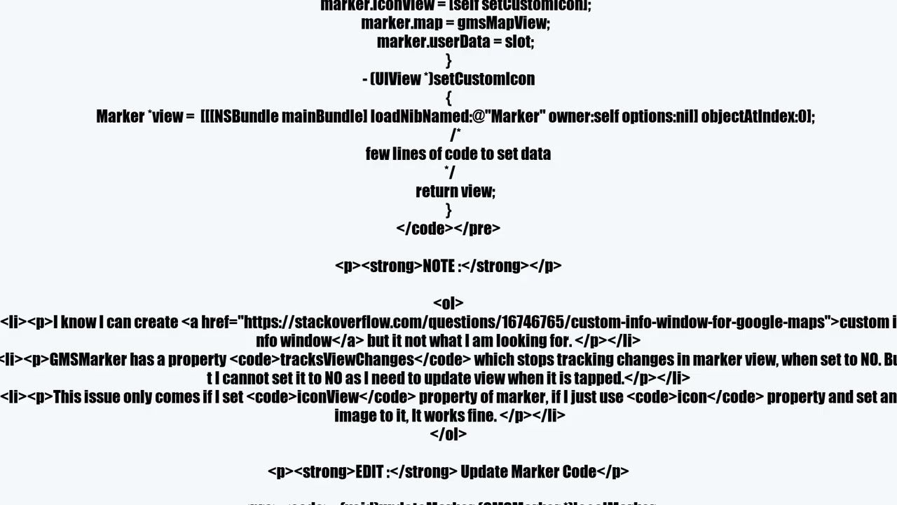 Custom google maps marker loading and updating very slowly